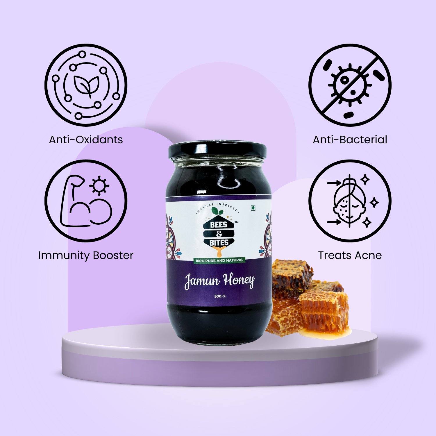 Organic Jamun Raw Honey